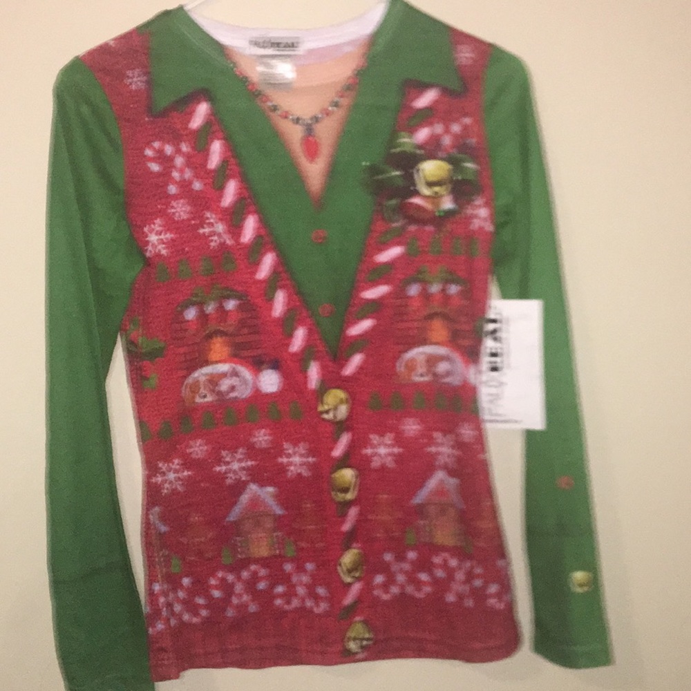 Christmas Theme Top Ugly Christmas Sweater S Small